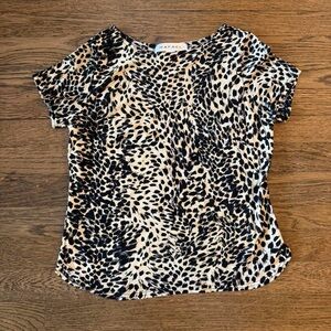 rafael 90s animal print mesh baby tee